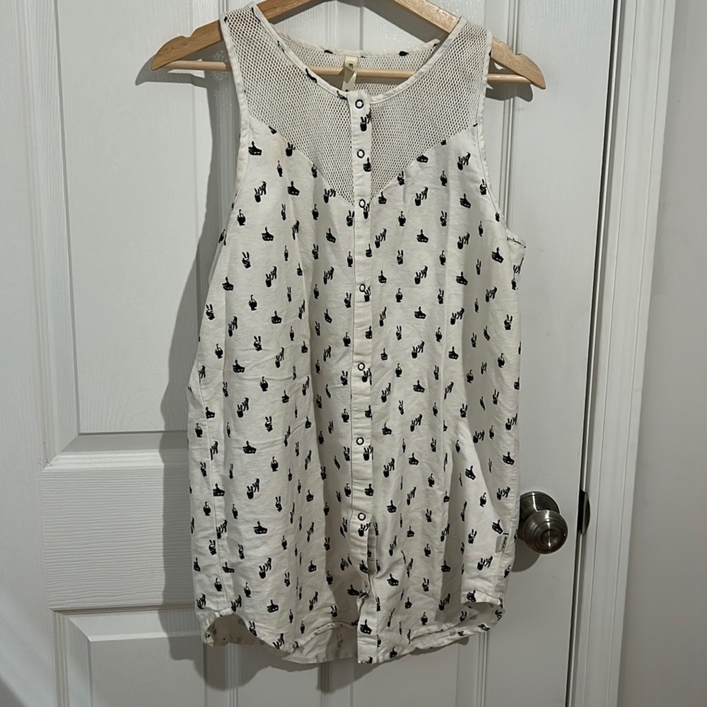 RVCA Armless Tank Top Size M